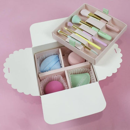 Nascita, 5-Piece Makeup Brush And 4-Piece Sponge Set