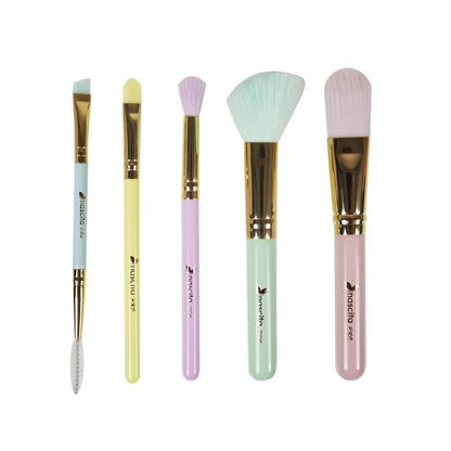 Nascita, 5-Piece Makeup Brush And 4-Piece Sponge Set