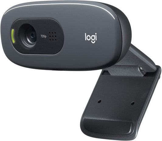 Logitech, C270 USB Desktop or Laptop Webcam HD 720p For Video Calling, 2 Years Warranty