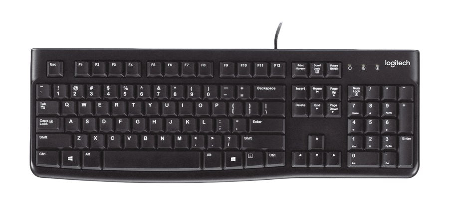 Logitech, K120 Wired Keyboard Arabic & English Layout, 2 Years Warranty