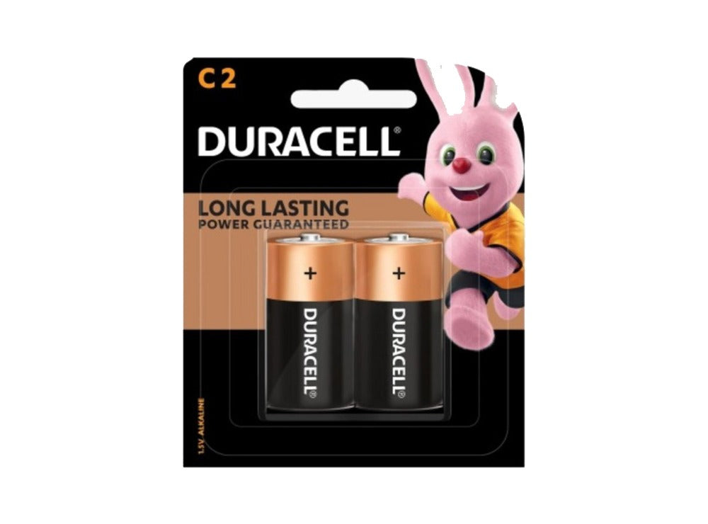 Duracell, C Alkaline Batteries Pack of 2