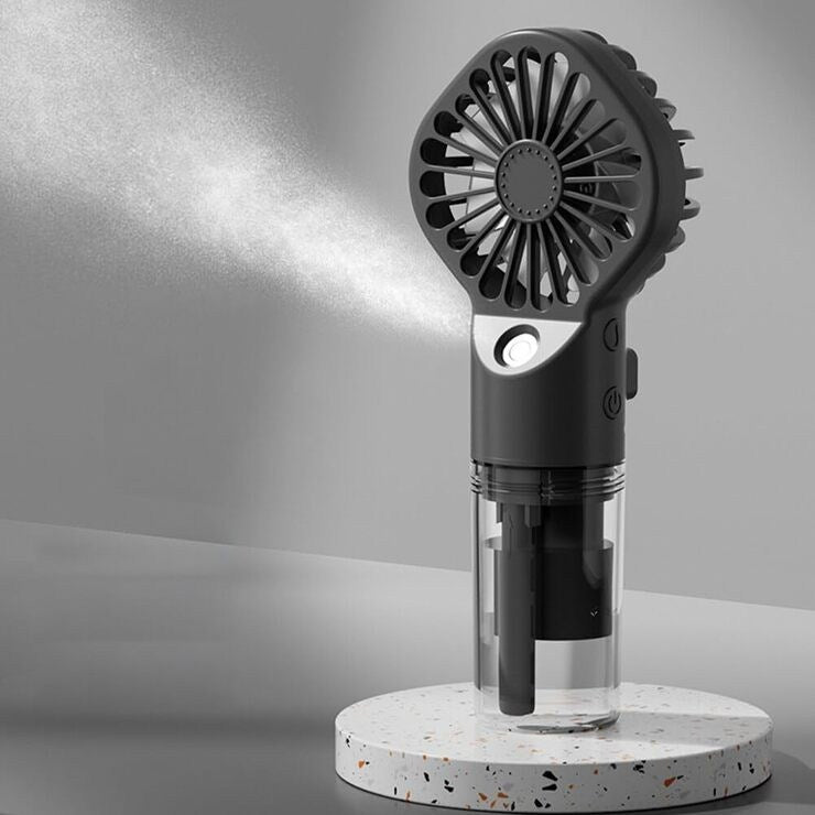 Portable Handheld Rechargeable Fan With Water Spray, Available in Different Colors