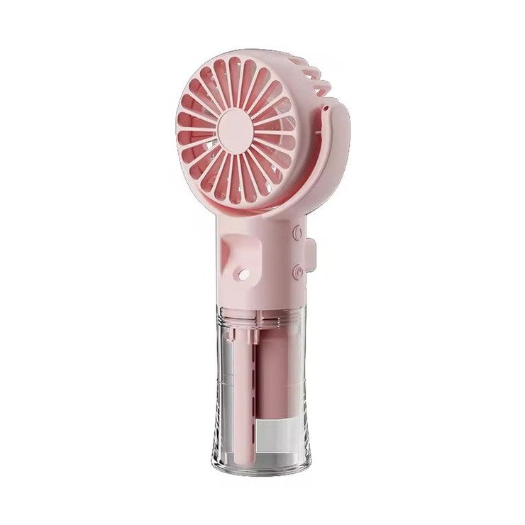 Rechargeable Handheld Water Spray Fan With Neck Strap, Available in Different Colors