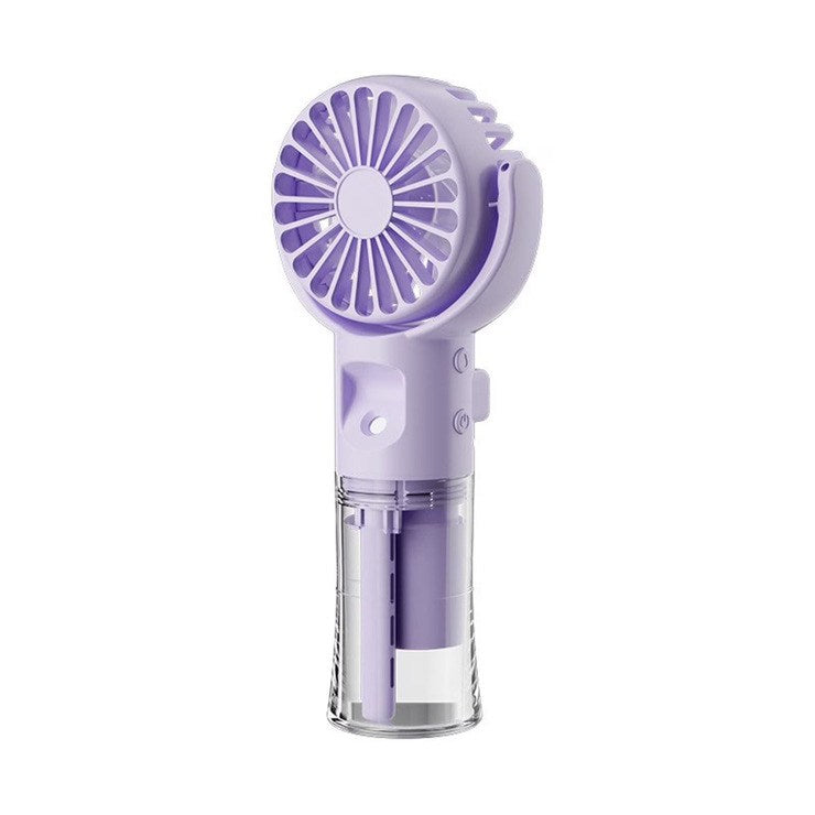Rechargeable Handheld Water Spray Fan With Neck Strap, Available in Different Colors