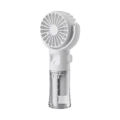 Rechargeable Handheld Water Spray Fan With Neck Strap, Available in Different Colors