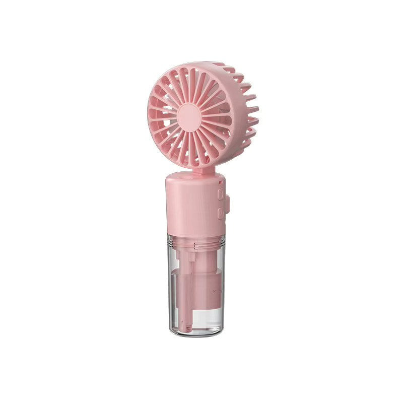 Rechargeable Neck Hanging Fan With Water Spray, Available in Different Colors