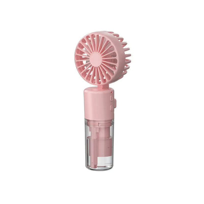 Rechargeable Neck Hanging Fan With Water Spray, Available in Different Colors