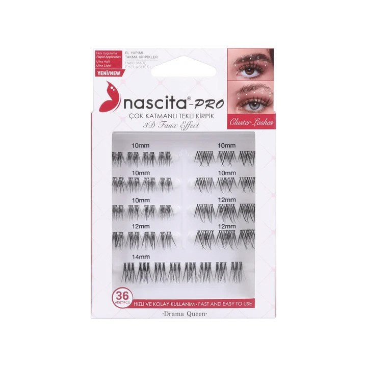 Nascita, Multi-Layered Single Lashes Drama Queen 160 Pack of 36