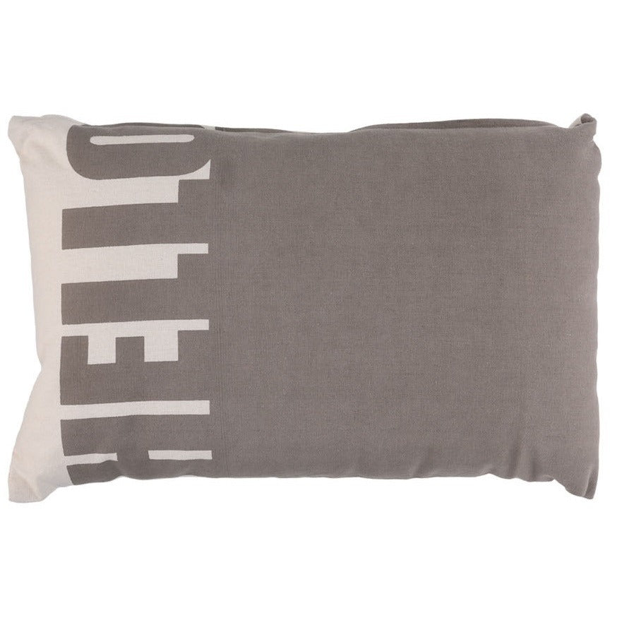 Cotton Filled Cushion 35X55 Cm Hello