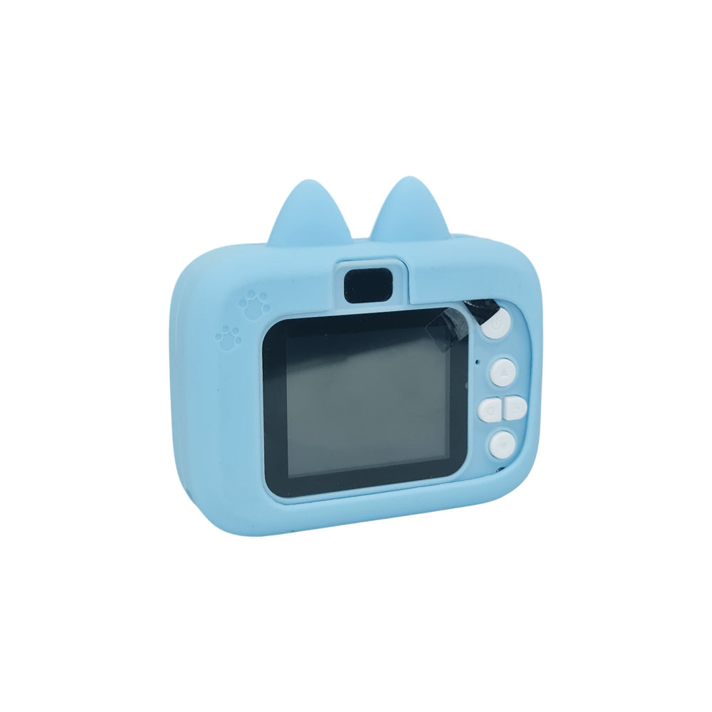 Aerbes Cat Ear Kids Image And Video Camera With Lanyard 5 Built In Games [Blue] PO-6278ABSX02, AB-SX02BLU