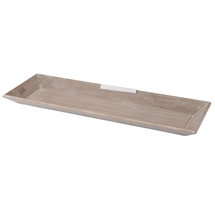Rectangular Wooden Tray, 60X20 Cm Vintage