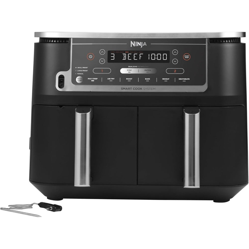 Ninja, Airfryer Dual Zone With Thermometer 9,5 L 2470w