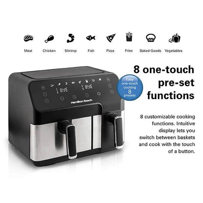 Hamilton Beach, Air Fryer 8.5L Dual