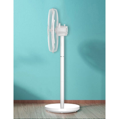 Akko Star, Rechargeable Fan 16' Table/Stand Fan, Emergency Fan, Led Lights, Ac/Dc Operated, Up To 20 Hours On Battery, Built-In Usb Charger