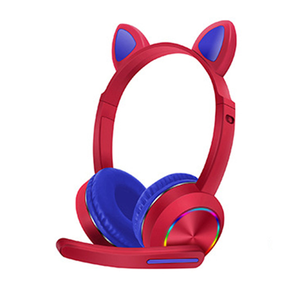 Cool Gift, Cute Cat Ear Headphones, With Led Light, Available In Different Colors