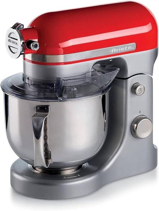 Ariete, Die Cast Kitchen Machine, 5.5L, 1600W, 11 Speeds,Red, 1589/00