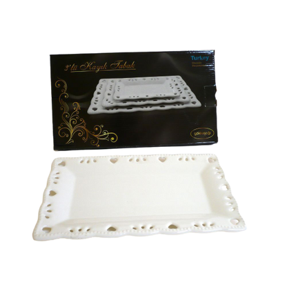 Arow, Rectangular Plate Embossed 29Cm
