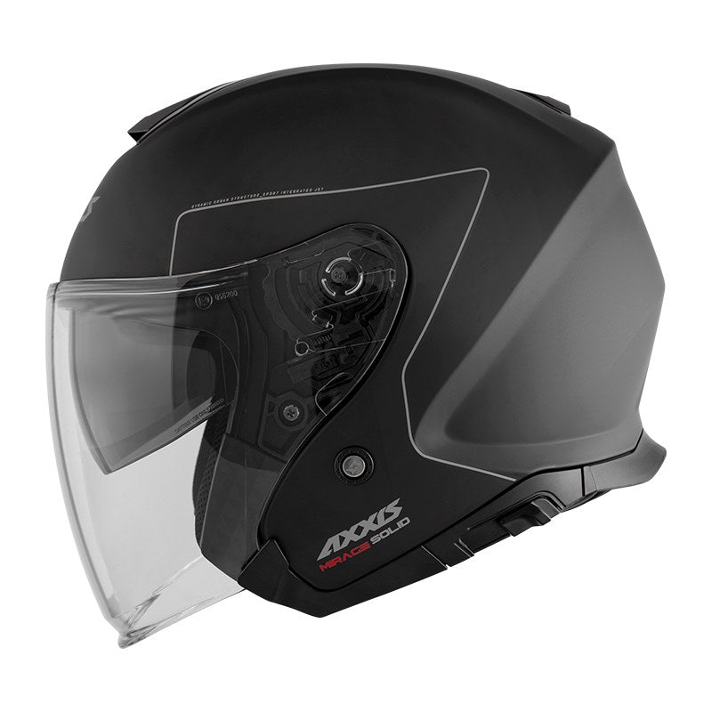 Axxis, Helmet Mirage Solid Matt Black, Available in Different Sizes