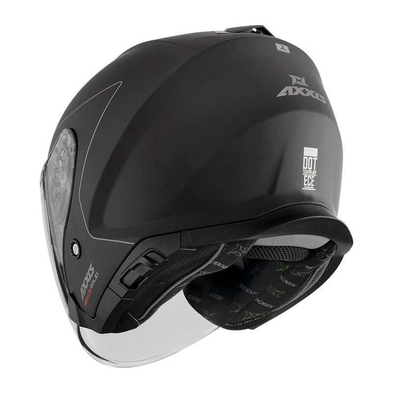 Axxis, Helmet Mirage Solid Matt Black, Available in Different Sizes