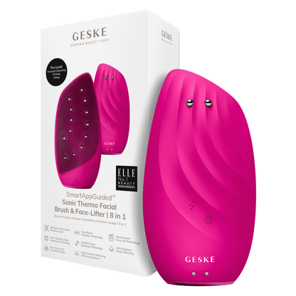 Geske, Sonic Thermo Facial Brush & Face-Lifter | 8 in 1, Available in Different Colors