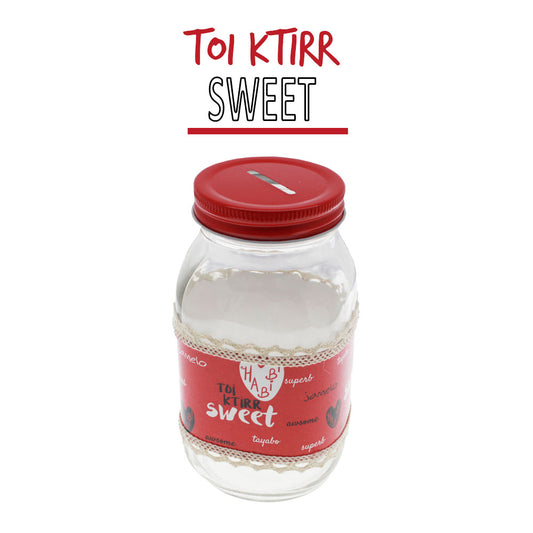 Smile Yalla, Valentine's Day, Jar Coin Bank, Toi Ktirr Sweet