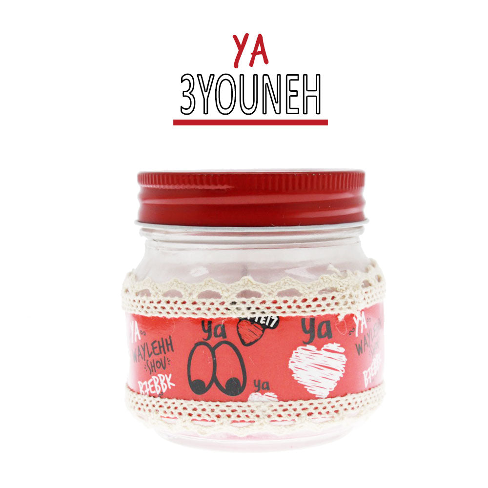 Smile Yalla, Valentine's Day, Candle In A Jar, Ya 3youneh