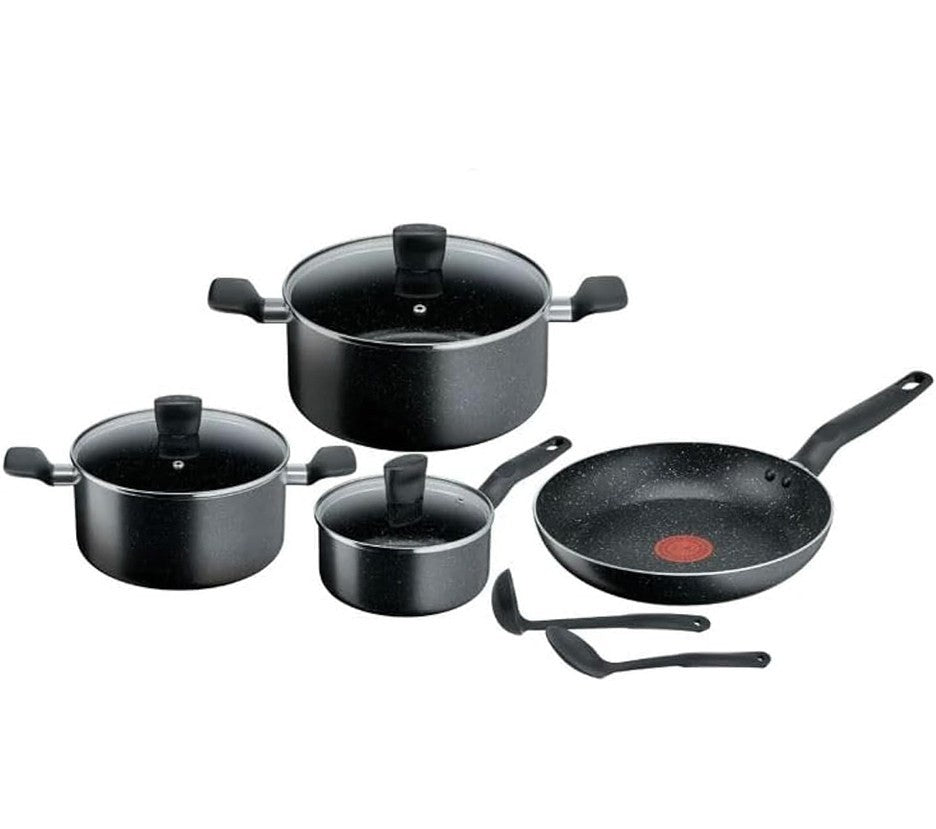 Tefal, Dark Stone 9pcs Set Non-stick B491S985