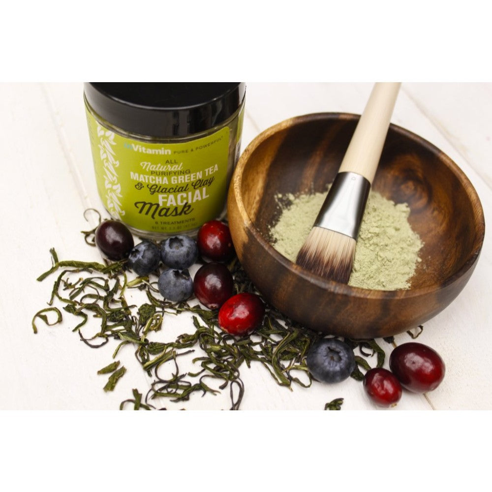 InVitamin, All Natural Purifying Matcha Green Tea & Glacial Clay Facial Mask