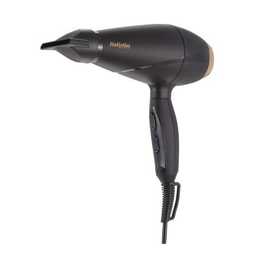 Babyliss Ac Hair Dryer, 2000W, 3 Heats, 2 Speeds, Ultra-Slim Concentrator Nozzle, Removable Rear Filter, Grey-Rose Color, Made In Italy, BAB-6704E