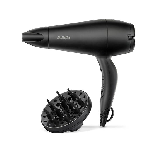Babyliss Hairdryer 2000W 2 Temperatures, 2 Speeds, Fresh Air Button, Ceramic Technology, Diffuser, D215DE