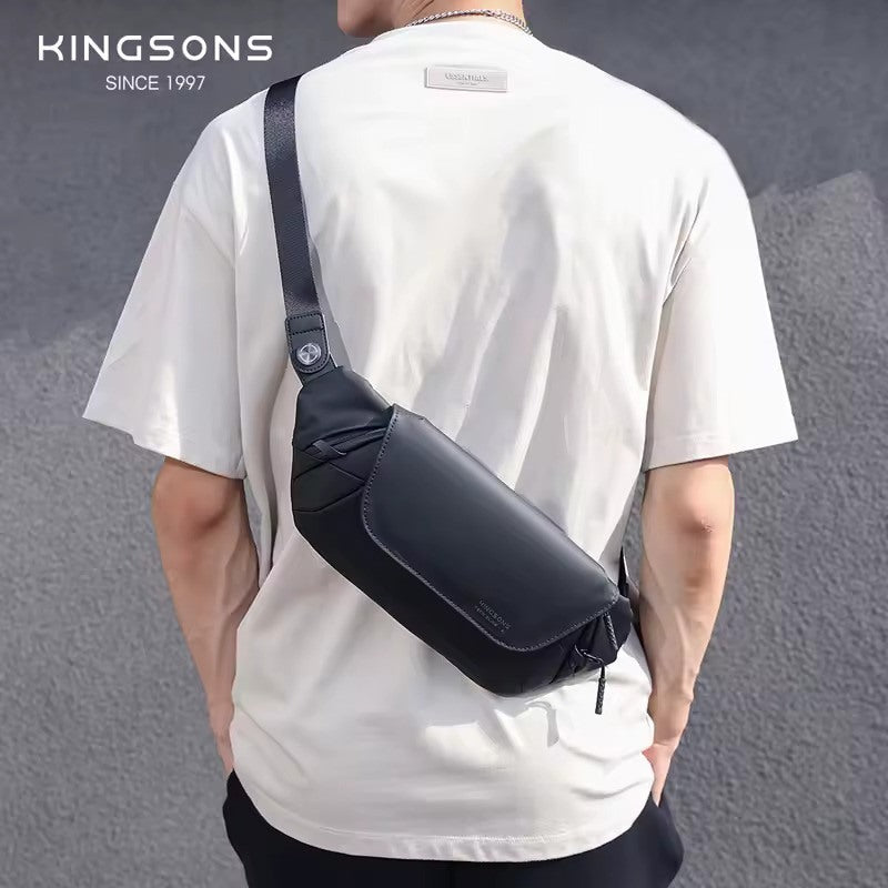 Kingsons, KS3248W Compact EDC Sling ? Water-Proof Crossbody with Magnetic Buckle
