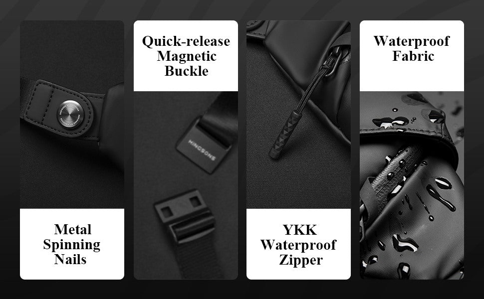 Kingsons, KS3248W Compact EDC Sling ? Water-Proof Crossbody with Magnetic Buckle