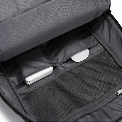 KINGSONS KS25458 18L Ergonomic Business Laptop Backpack, Waterproof, Scratch-Resistant Travel Commuter Bag Black