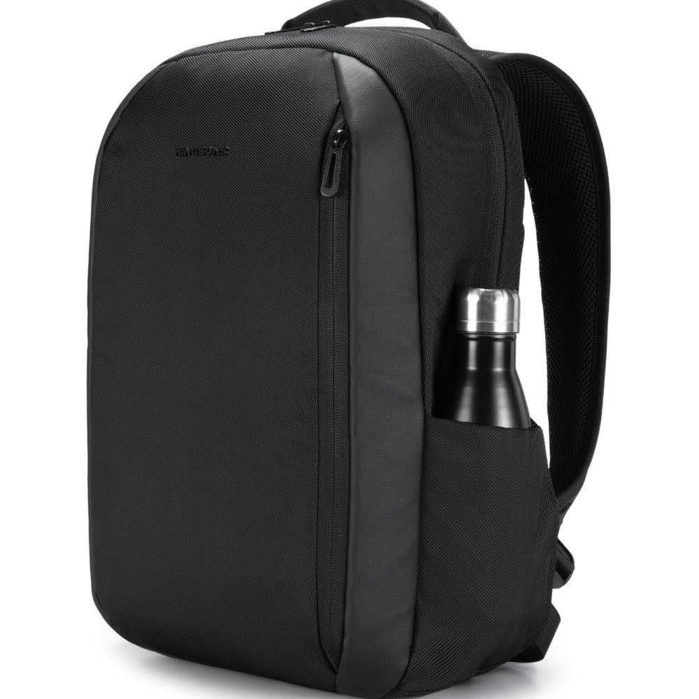 KINGSONS KS25458 18L Ergonomic Business Laptop Backpack, Waterproof, Scratch-Resistant Travel Commuter Bag Black