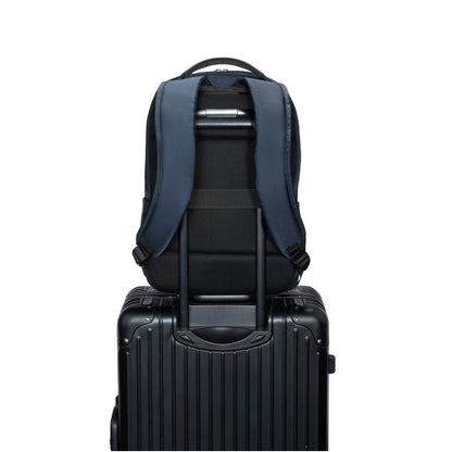 KINGSONS KS25458 18L Ergonomic Business Laptop Backpack, Waterproof, Scratch-Resistant Travel Commuter Bag Blue