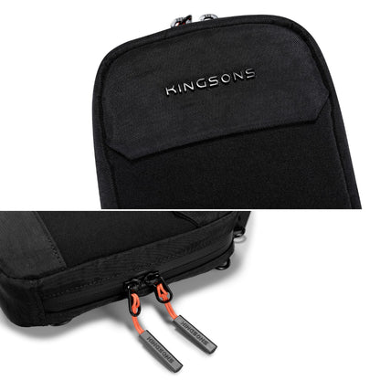 KINGSONS KS251072 Water-Resistant Modular Tech & Phone Organizer – Versatile Crossbody, Backpack, & Belt Bag