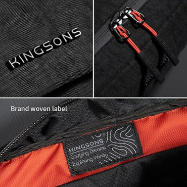 KINGSONS KS25056 Premium 2.5L EDC Sling Bag, Lightweight Water-Resistant Crossbody Chest with Anti-Theft Pocket [Black]