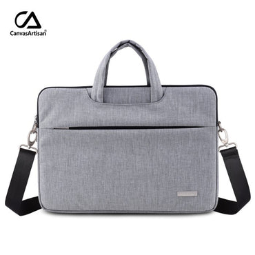 Canvasartisan, Slim Laptop Bag L3-C12 Light Gray, Durable And Water-Resistant, Available in Different Sizes
