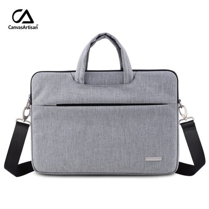 Canvasartisan, Slim Laptop Bag L3-C12 Light Gray, Durable And Water-Resistant, Available in Different Sizes