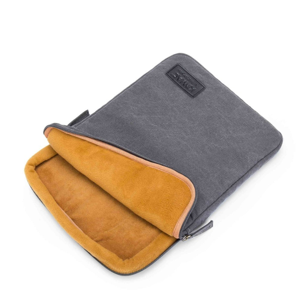 Kinmac, Slim Laptop Sleeve Kms418 Gray, Vertical Design, Soft Interior Lining & Water-Resistant, Available in Different Sizes