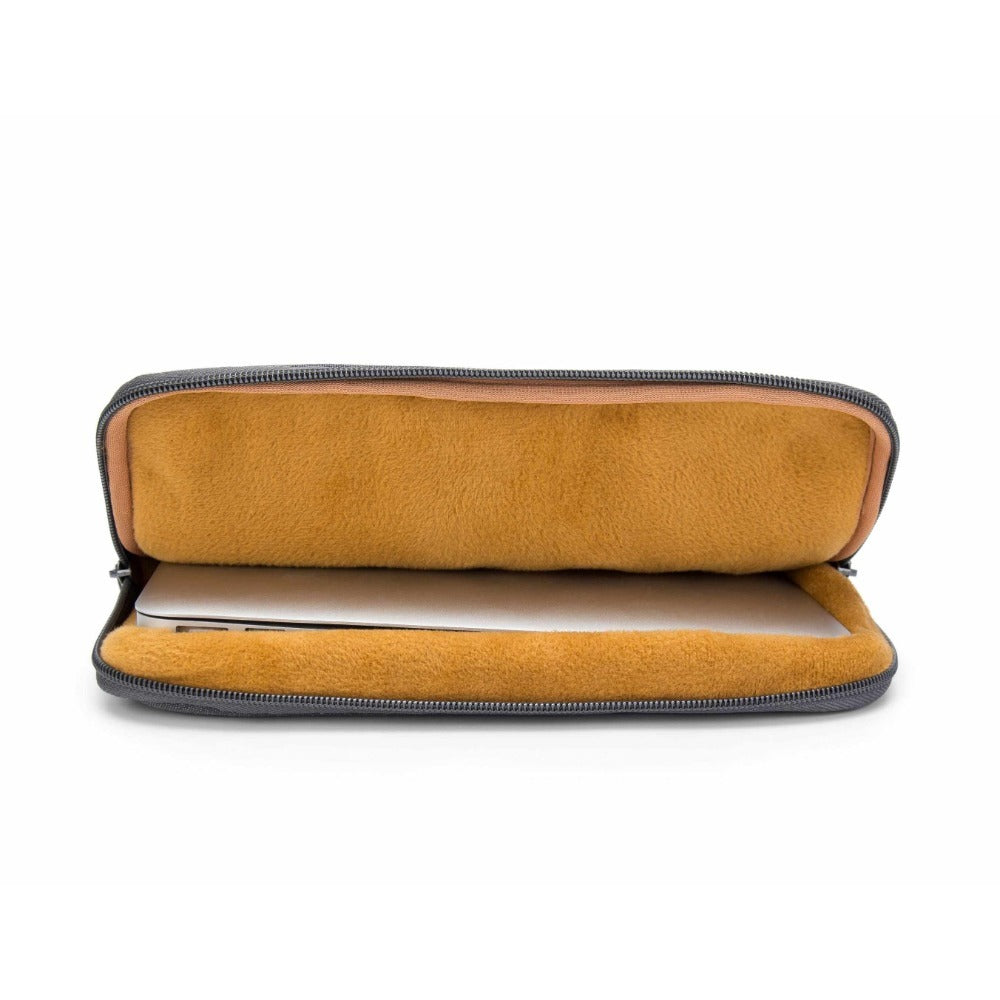 Kinmac, Slim Laptop Sleeve Kms418 Gray, Vertical Design, Soft Interior Lining & Water-Resistant, Available in Different Sizes