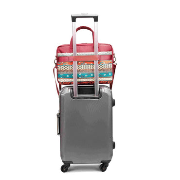 Kinmac, Business Laptop Bag Kmc424 Red Bohemian, Durable And Water-Resistant, Available in Different Sizes