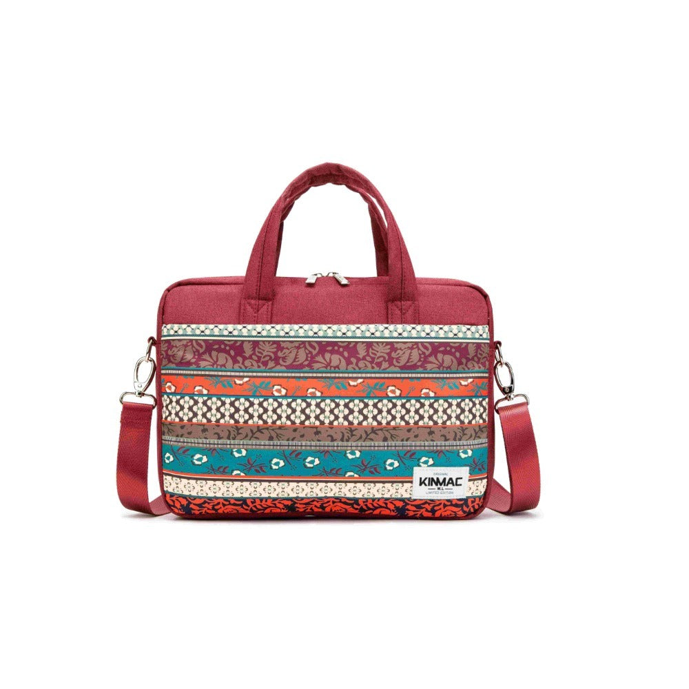 Kinmac, Business Laptop Bag Kmc424 Red Bohemian, Durable And Water-Resistant, Available in Different Sizes