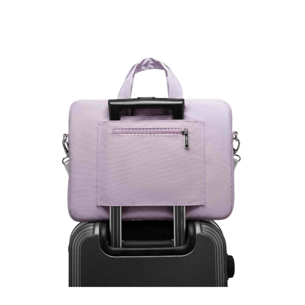Kinmac, Business Laptop Bag Kmc432 Purple Embroidery, High Quality, Soft Interior Lining & Water-Resistant, Available in Different Sizes