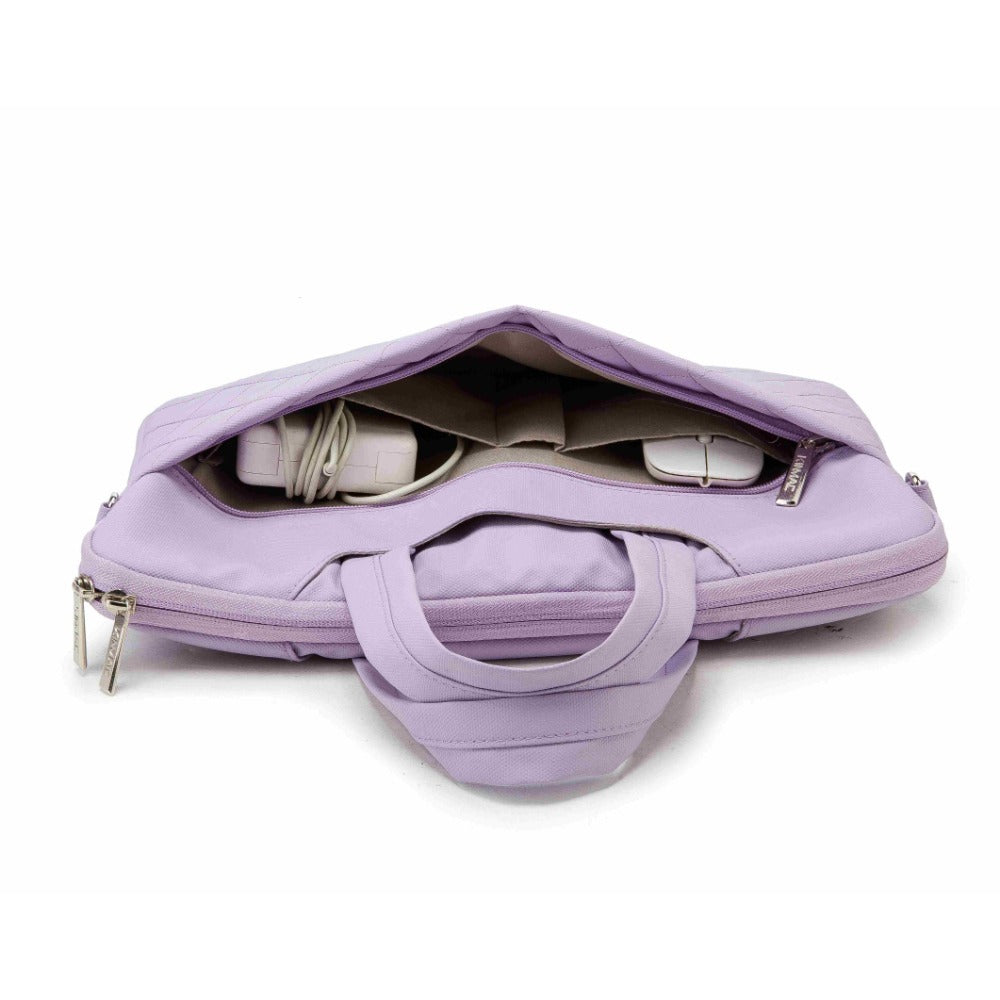 Kinmac, Business Laptop Bag Kmc432 Purple Embroidery, High Quality, Soft Interior Lining & Water-Resistant, Available in Different Sizes