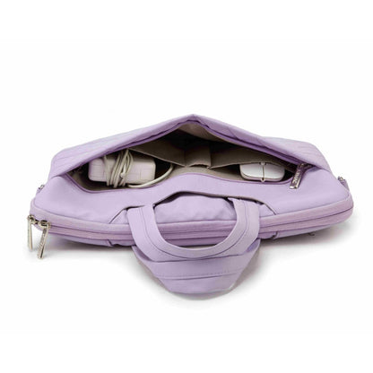 Kinmac, Business Laptop Bag Kmc432 Purple Embroidery, High Quality, Soft Interior Lining & Water-Resistant, Available in Different Sizes