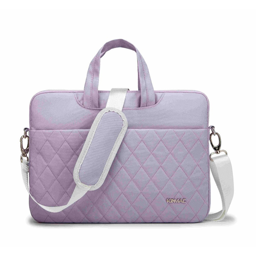 Kinmac, Business Laptop Bag Kmc432 Purple Embroidery, High Quality, Soft Interior Lining & Water-Resistant, Available in Different Sizes