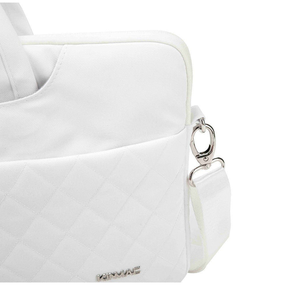 Kinmac, Business Laptop Bag Kmc434 White Embroidery, High Quality, Soft Interior Lining & Water-Resistant, Available in Different Sizes