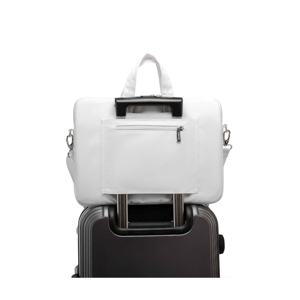 Kinmac, Business Laptop Bag Kmc434 White Embroidery, High Quality, Soft Interior Lining & Water-Resistant, Available in Different Sizes