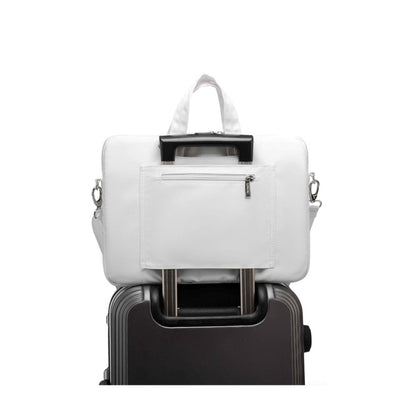 Kinmac, Business Laptop Bag Kmc434 White Embroidery, High Quality, Soft Interior Lining & Water-Resistant, Available in Different Sizes